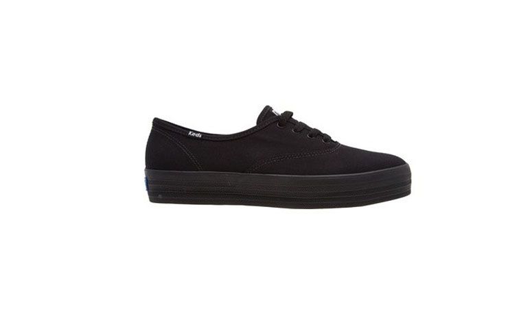 Tênis Triple Keds por R$169 na <a href="https://www.oqvestir.com.br/tenis-flatform-triple-canvas-preto.html" target="blank_">Oqvestir</a>