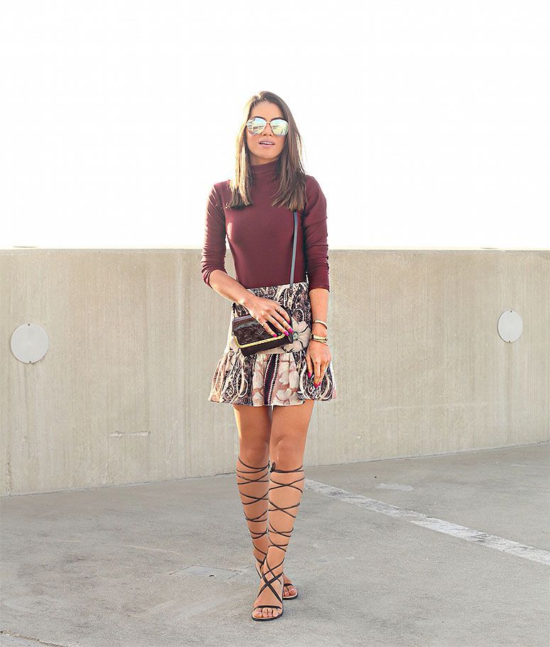 Foto: Reprodução / <a href="http://camilacoelho.com/2015/06/22/look-do-dia-body-saia-estampada/" target="_blank">Camila Coelho</a>