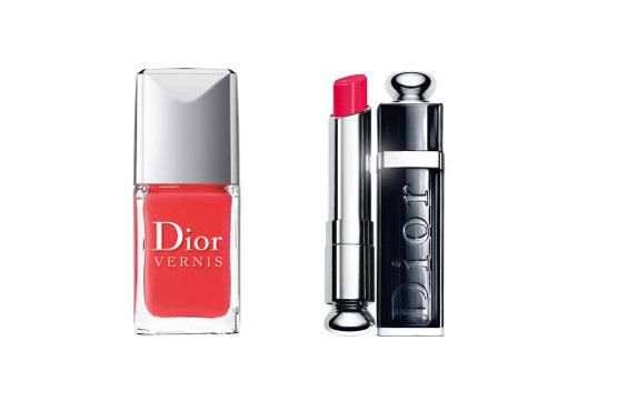 Esmalte da Dior – Vernis Haute Couleur - R$74 e batom Dior Addict Extreme – R$110, na sephora.com.br.  Foto: Reprodução.