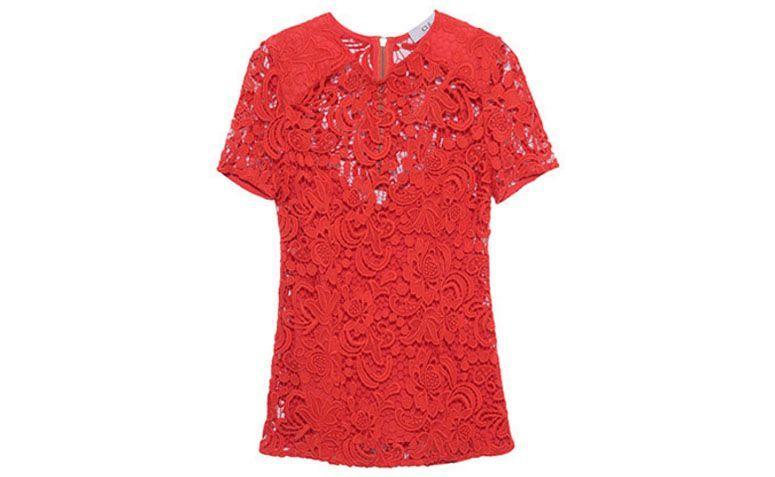 Blusa Clé por R$549 na <a href="http://www.oqvestir.com.br/blusa-renda-guipure-vermelha.html?new=1" target="blank_">Oqvestir</a>