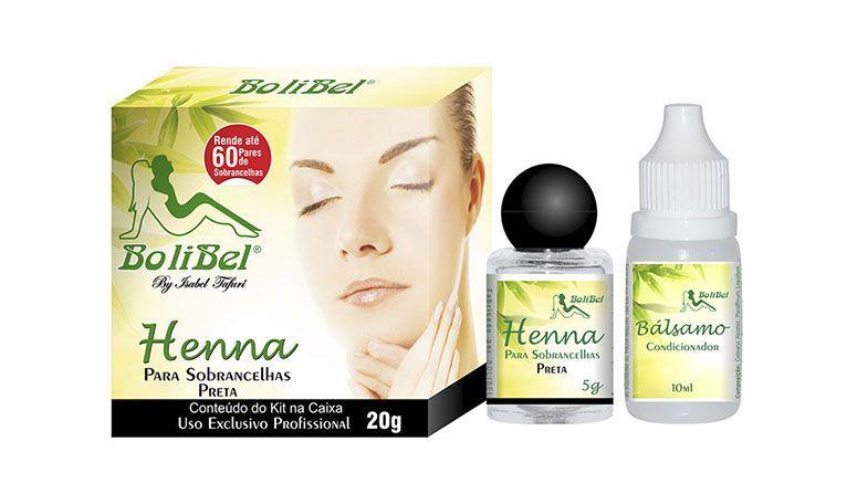 Henna Bolibel por R$38,50 na <a href="http://www.ikesaki.com.br/henna-para-sobrancelhas-bolibel-preta-20g-30156-04/p" target="blank_">Ikesaki</a>