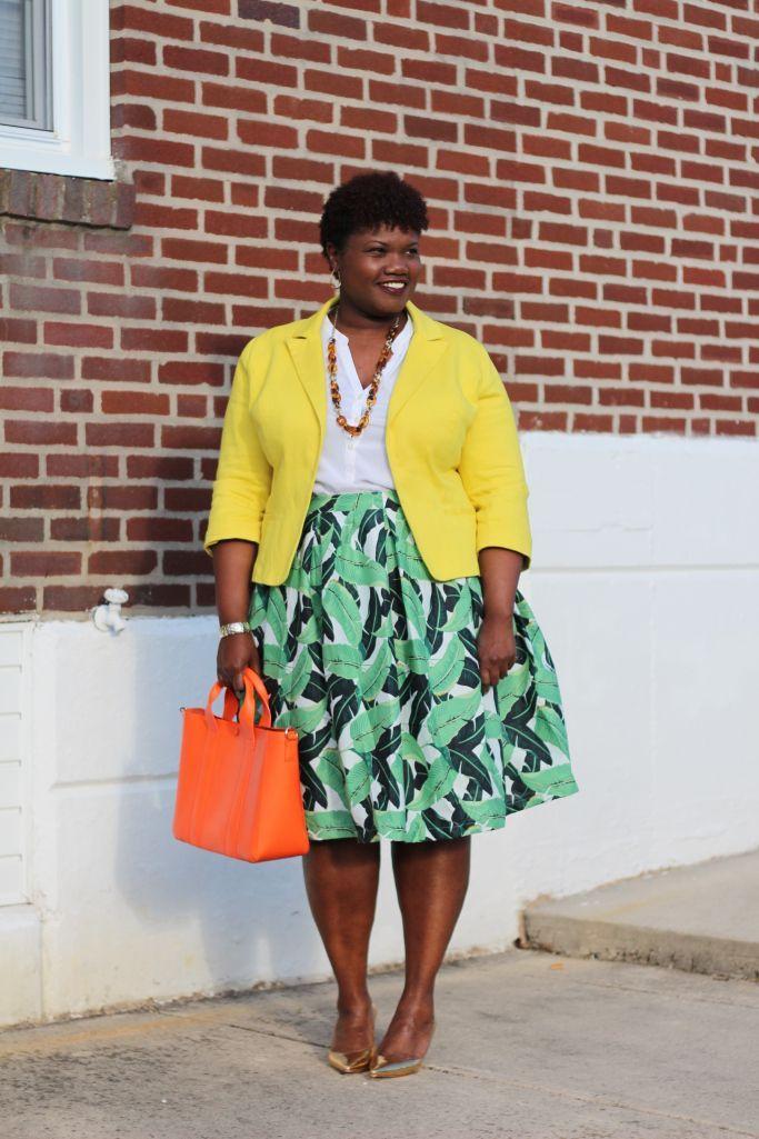 Foto: Reprodução / <a href="http://grownandcurvywoman.com/2015/05/01/casual-friday-breezy-palms/" target="_blank">Grown and Curvy Woman</a>