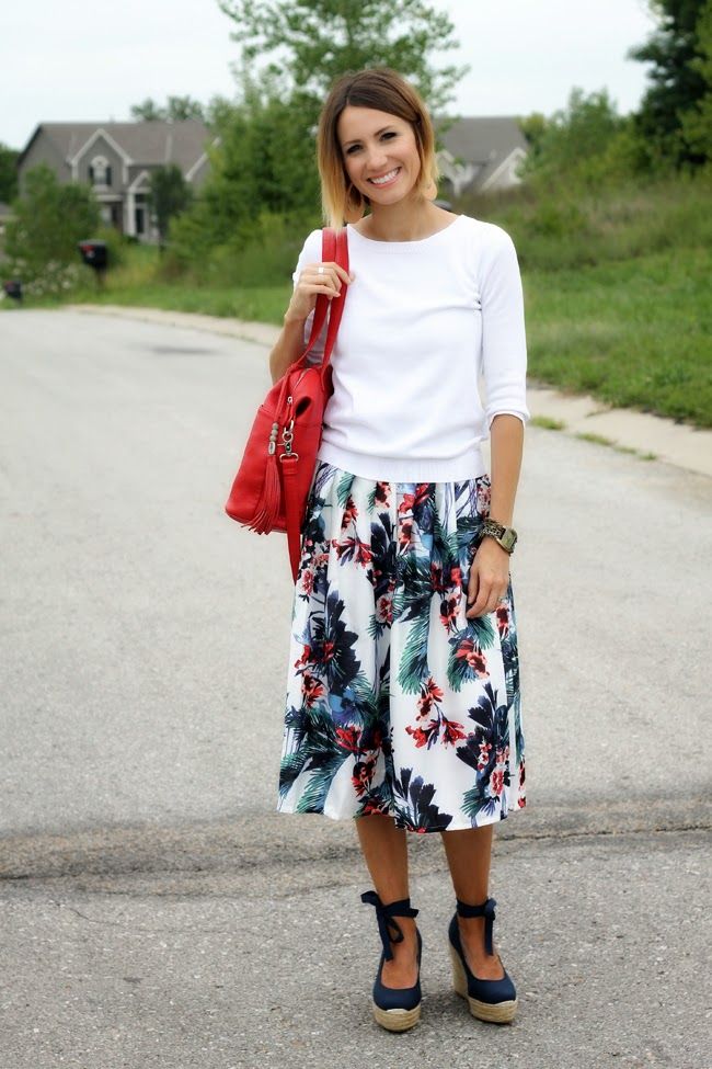 Foto: Reprodução / <a href="http://www.onelittlemomma.com/2014/08/what-i-wore-birthday-skirt.html" target="_blank">One Little Momma</a>