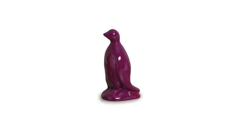 Pinguim decorativo roxo por R$79,90 na <a href="https://www.felicitadecor.com.br/pinguim-decorativo-roxo.html" target="blank_">Felicita Decor</a>