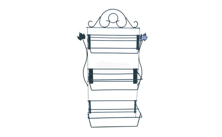 Suporte parede por R$89,90 na <a href="http://www.tocadoverde.com.br/equipamentos/jardins-verticais/suporte-jardineira-hortinha-gourmet-metal-verde-78x45x28.html" target="blank_">Toca do Verde</a>