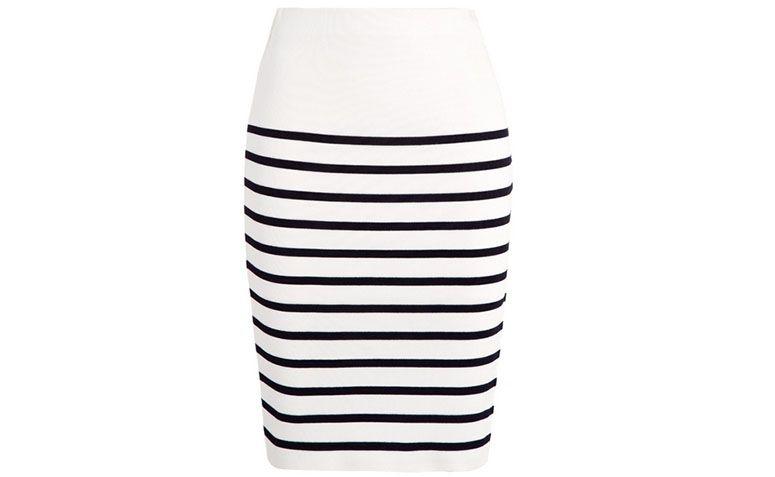 Saia midi listrada Animale por R$468 na <a href="http://www.shop2gether.com.br/saia-tricot-midi-listrada.html" target="blank_">Shop2gether</a>