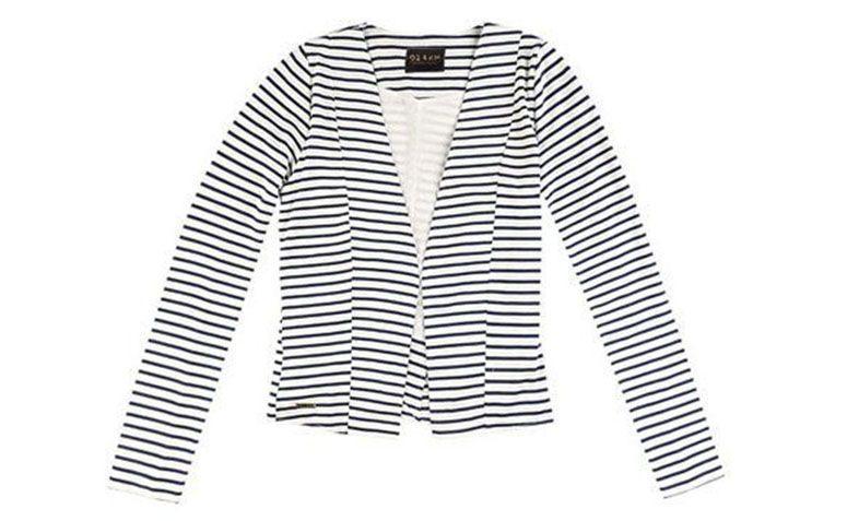 Blazer listrado por R$199,99 na <a href="http://www.dzarm.com.br/store/pt/Categorias/Blazers/Blazer-Feminino-Em-Viscose-Listrado/p/6L9G1A004" target="blank_">Dzarm</a>