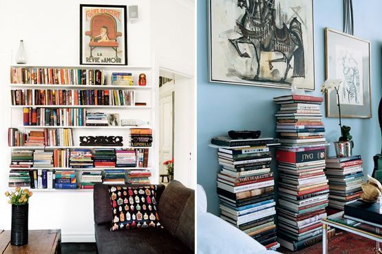 Na vertical ou horizontal, os livros podem ser acomodados da forma que desejar