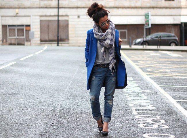 Foto: Reprodução / <a href="http://www.article21.co.uk/2014/02/primark-blue-coat-ripped-boyfriend-jeans.html" target="_blank">Article 21</a>