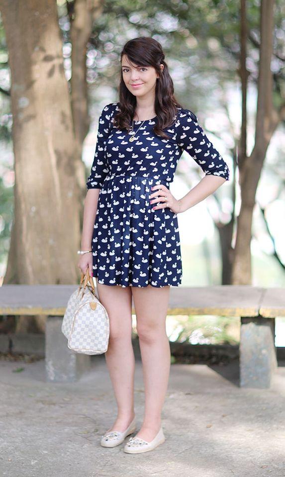Foto: Reprodução / <a href="http://www.justlia.com.br/2014/07/look-do-dia-estampa-de-cisne/" target="_blank">Just Lia</a>