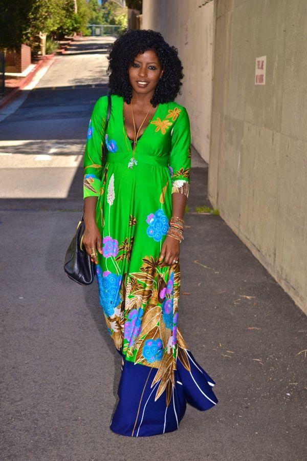 Foto: Reprodução / <a href="http://stylepantry.com/2012/07/02/vintage-floral-maxi-dress/" target="_blank">Style Pantry</a>