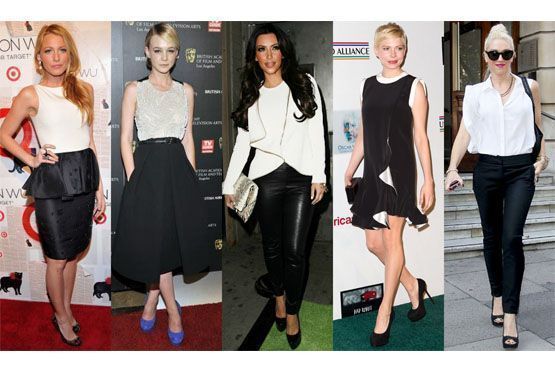 A clássica combinação entre o preto e branco garante um visual elegante e sofisticado.