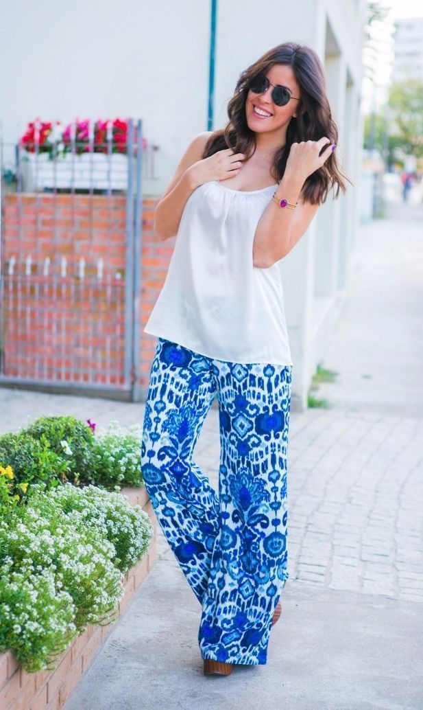 Foto: Reprodução / <a href="http://blogcamilapeixer.com/look-do-dia-calca-pantalona/" target="_blank">Blog Camila Peixer</a>