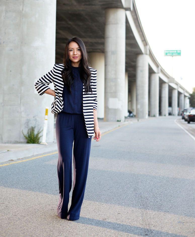 Foto: Reprodução / <a href="http://thefancypantsreport.com/2014/06/12/ootd-statement-zara-stripe-blazer-summer-outfit-san-francisco/" target="_blank">The Fancy Pants Report</a>