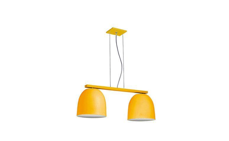 Pendente duplo amarelo por R$365,49 na <a href="http://www.submarino.com.br/produto/124818939/pendente-6023-redondo-medio-duplo-26x28x76cm-amarelo-pantojaecarmona" target="blank_">Submarino</a>