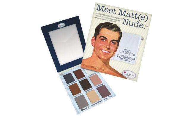 Meet Matt(e) Nude - Paleta de Sombras Matte 25.5g The Balm por R$169,90 ma <a ref="http://www.belezanaweb.com.br/the-balm/the-balm-meet-matte-nude-paleta-de-sombras-matte-255g/" target=_blank">Beleza na Web</a>