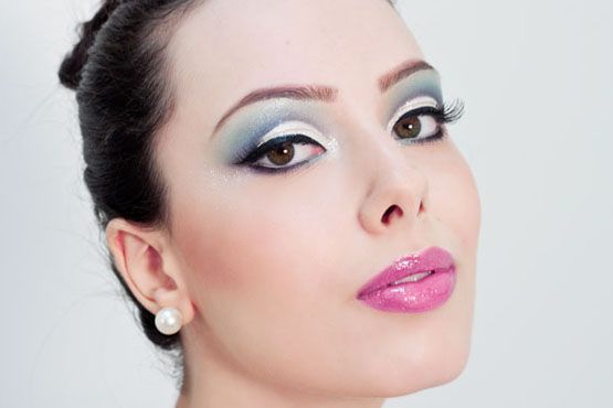 Batom Sephora, lápis branco e rímel MAC