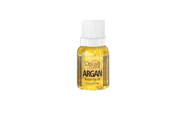 Óleo de Argan Doux Clair por R$6,40 na <a href="http://douxclair.com.br/loja/effets-argan-restore-age-oil-10ml/" target="_blank">Doux Clair</a>