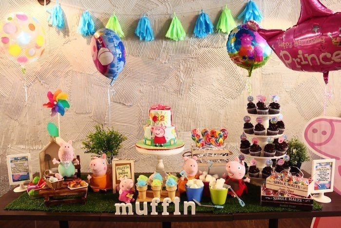 Foto: Reprodução / <a href="http://www.karaspartyideas.com/2015/07/peppa-pig-2nd-birthday-party.html" target="_blank">Kara's Party Ideas</a>