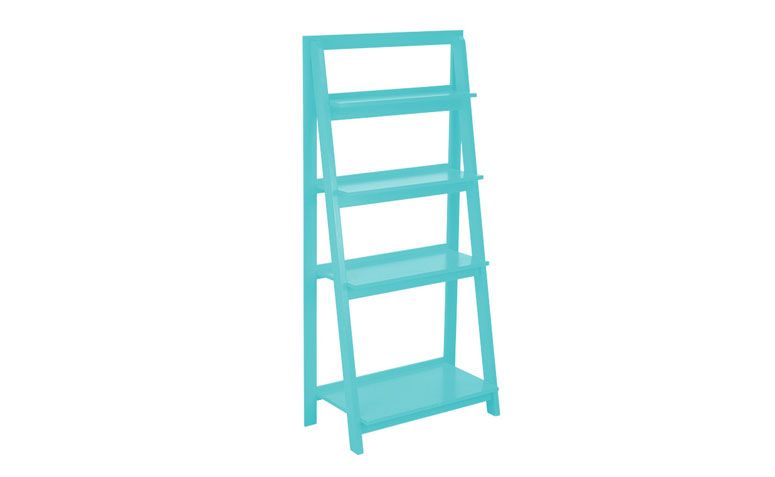 Estante Leme por R$ 958,00 na <a href="http://www.muma.com.br/estante-madeira-azul-turquesa" target="_blank">Muma</a>