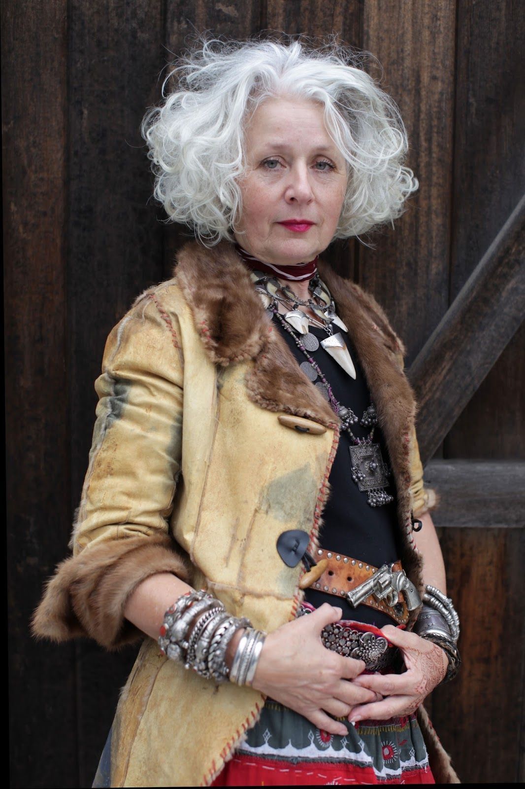 Foto: Reprodução / <a href="http://advancedstyle.blogspot.com.br/2015/03/my-wrinkles-are-my-stripes-by-sarah.html" target="_blank">Advanced Style</a>