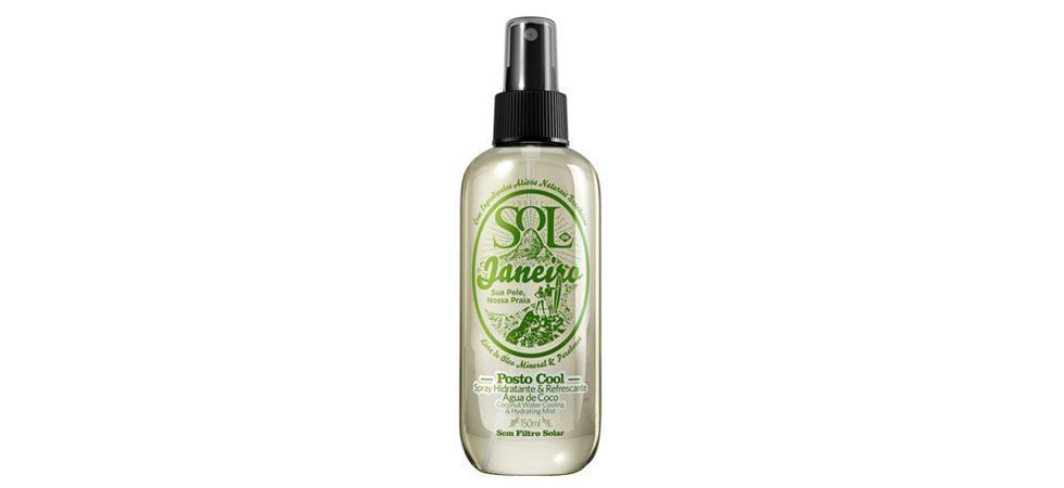 <p>Produtos de beleza e cuidados com a pele <a href="http://www.dicasdemulher.com.br/produtos-de-beleza-refrescantes/">à base de cânfora, mentol, chá e pepino</a> tendem a deixar uma sensação de refrescância na pele após a aplicação e são extremamente recomendados para o uso no verão. </p>
<p>Foto: Sol de Janeiro Spray Hidratante e Refrescante Água de Côco (preço médio R$27) </p>