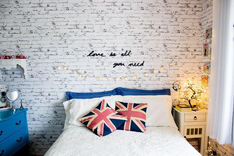 Foto: Reprodução / <a href="http://melinasouza.com/2014/12/29/decoracao-frases-na-parede/" target="_blank">Serendipity</a>