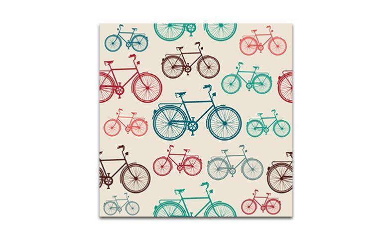 Tecido de parede “Bikes” (dimensão variável) a partir de R$ 37, 60 na <a href="http://www.panoteria.com.br/loja/baby_and_kids/bikes/" target="_blank">Panoteria</a>