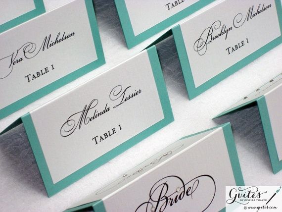 Foto: Reprodução / <a href="https://www.etsy.com/pt/listing/173492236/tiffany-blue-place-cards-double-sided?ref=market" target="_blank">Etsy</a>