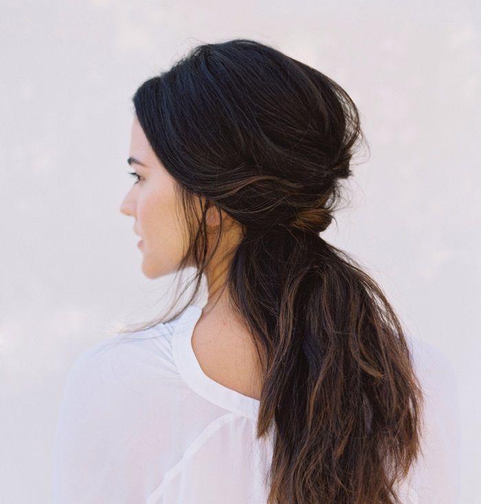 Foto: Reprodução / <a href="http://www.oncewed.com/diy/diy-half-up-half-down-wedding-hair/" target="_blank">Once Wed</a>