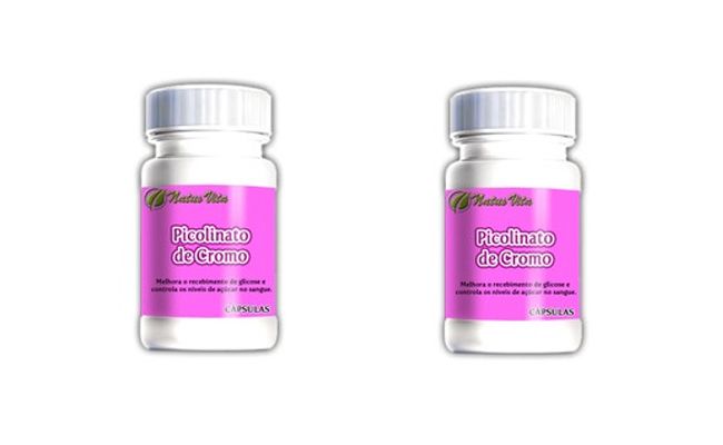 Kit com 2 frascos de Picolinato de Cromo Natus Vita com 60 cápsulas cada por R$45,60 no <a href="http://www.natusvita.com.br/prod,idloja,13089,idproduto,3617650,picolinato-de-cromo--kit-com-02-frascos" target="blank_">Natusvita</a>