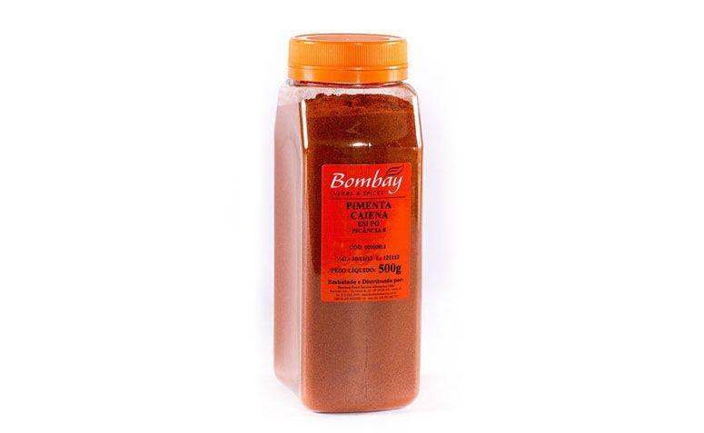 Pimenta Caiena em pó por R$38 na <a href="https://bombayherbsspices.com.br/produto/pimentas-secas/pimenta-caiena-em-po/" target="blank_">Bombay </a>