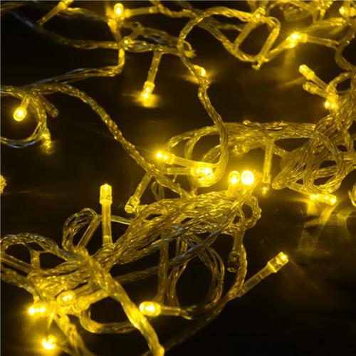 Navidad amarillo parpadea 10 metros por R $ 36.99 en extra