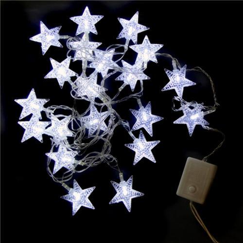 Parpadear estrellas con LED blanco, 20 lámparas, para R $ 25,90 en extra