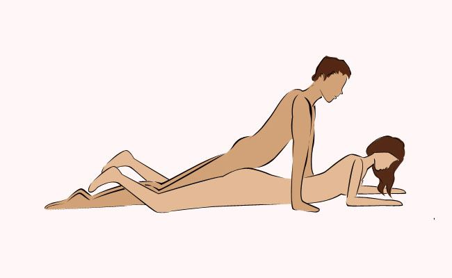 Essa posição é bastante confortável para a mulher, que fica deitada de bruços e é penetrada por trás, sendo estimulada na parte interna do clitóris. Mais intensa que a conchinha, a posição permite uma penetração mais profunda e é um bom aquecimento para depois ficar de quatro.