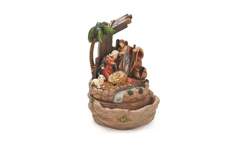 Natividad Sagrada Familia de fuente de resina para R $ 320,76, en Revista 25