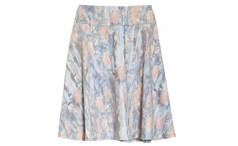 Рок flackerte бы фон R $ 497 в Stil Маркт gestempelt Midi