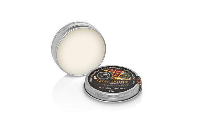 Manteiga multiuso Shea Butter por R$24,90 na <a href="http://www.bodystore.com.br/produto/manteiga-hidratante-492" target="blank_">Body Store</a>