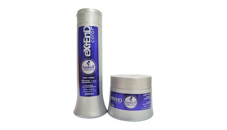 Haskell kit Extend Color roxo por R$87,90 na <a href=" http://www.mulherbonitaperfumaria.com.br/haskell/kit-promocionais/haskell-kit-extend-color-roxo-n-2 " target="_blank">Mulher Bonita</a> (<a href=" http://www.nathaliageneroso.com.br/2016/03/testei-linha-matizadora-roxa-da-haskell.html " target="_blank">Ver resenha</a>)