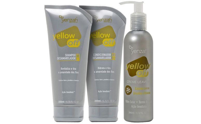 Kit med schampo, balsam och leave-in Yenzah för R $ 103,70 i Web Beauty