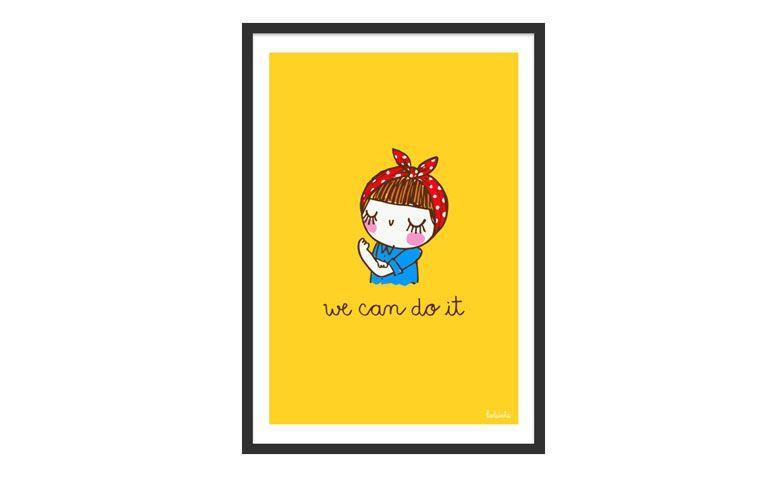 Poster We can do it (A4) por R$ 90,00 na <a href="https://www.colab55.com/@adonadabolsinha/posters/we-can-do-it" target="_blank">Colab 55</a>