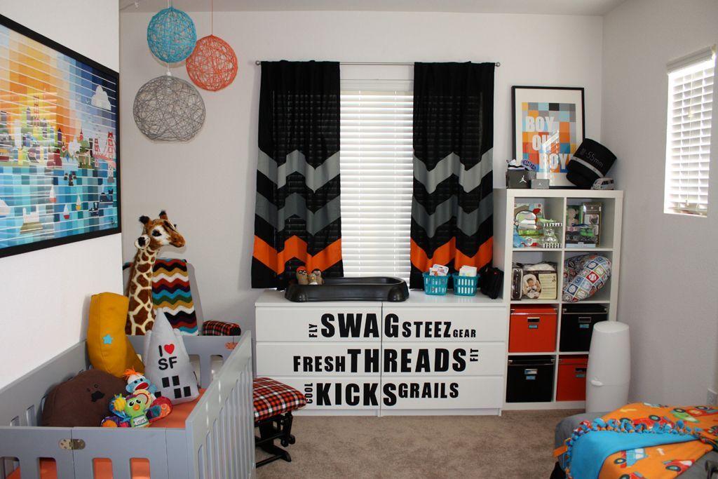 Foto: Reprodução / <a href=" http://projectnursery.com/projects/an-urban-graphic-bay-area-nursery-for-west/" target="_blank">Project Nursery</a>