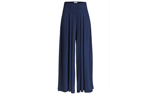 calça pantalona branca para gestante