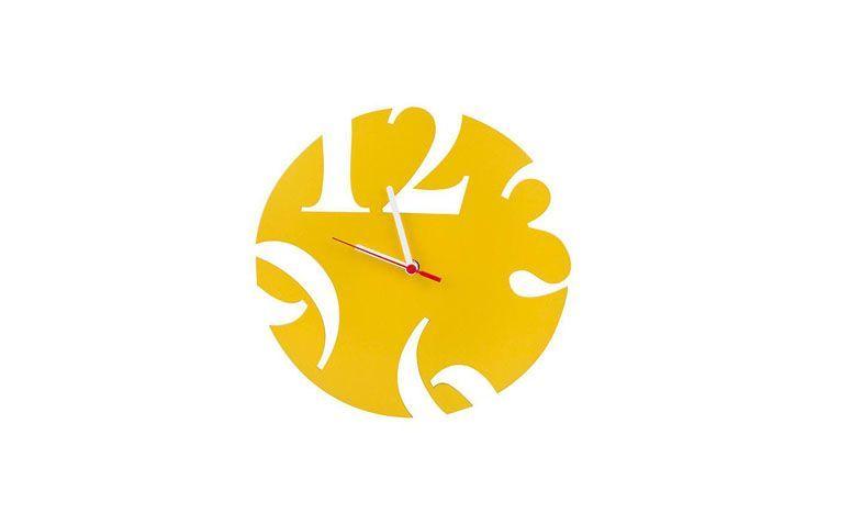 Relógio number amarelo por R$59,00 na <a href="https://www.meumoveldemadeira.com.br/produto/relogio-de-parede-number-amarelo" target="blank_">Meu Móvel de Madeira</a>