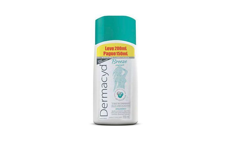 Sabonete Intimo Dermacyd Breeze por R$14,92 na <a href="http://www.onofre.com.br/sabonete-intimo-dermacyd-breeze-leve-200ml-pague-150ml/12817/05" target="blank_">Onofre</a>