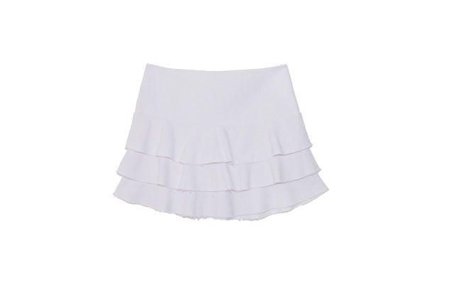 Saia de texturas por R$183,60 na <a href="http://www.oqvestir.com.br/saia-textura-babados-32009.aspx/p" target="_blank"> Oqvestir</a>