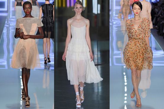 Modelos Dior, Jonathan Saunders e Dior