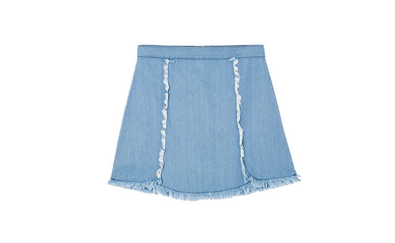 Saia by NT por R$ 316,00 na <a href="http://www.oqvestir.com.br/saia-by-nv-olimpia-jeans-azul.html?new" target="_blank">Oqvestir</a>