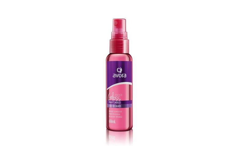Protetor térmico Avora por R$23,50 na <a href="http://www.ikesaki.com.br/gloss-extra-brilho-avora-protetor-termico-e-tridimensional/p" target="blank_">Ikesaki Cosméticos</a>