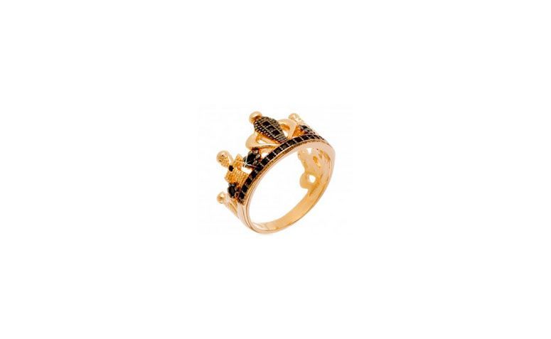 Anel coroa folheado a ouro por R$74,00 na <a href="http://www.franciscajoias.com.br/anel-semi-joia-coroa-com-detalhes-cravejados-em-zirconias-pretas-folheado-em-ouro-18k.html" target="blank_">Francisca Joias</a>